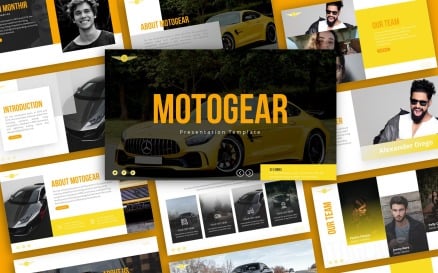 Motogear Automotive Presentation PowerPoint Template