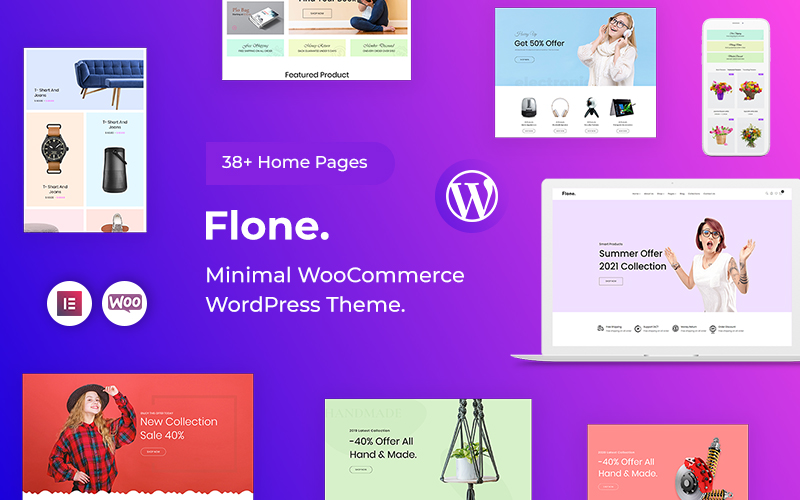 Flone - Minimalistisch WooCommerce-thema