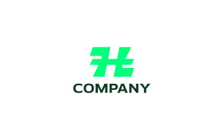 Letter H Bold Logo template