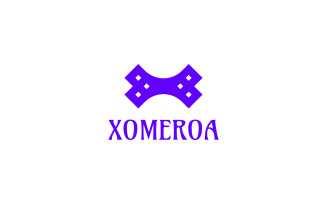 Letter X - Purple Logo template