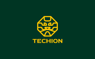 Lion Tech Logo template