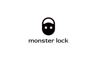 Monster Lock Logo template