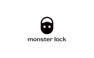 Monster Lock Logo template