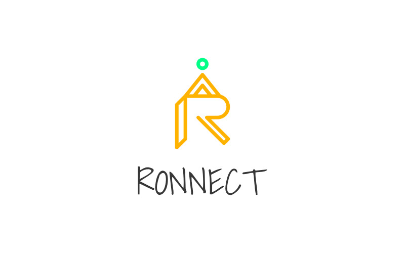 R Connection Logo template Logo Template
