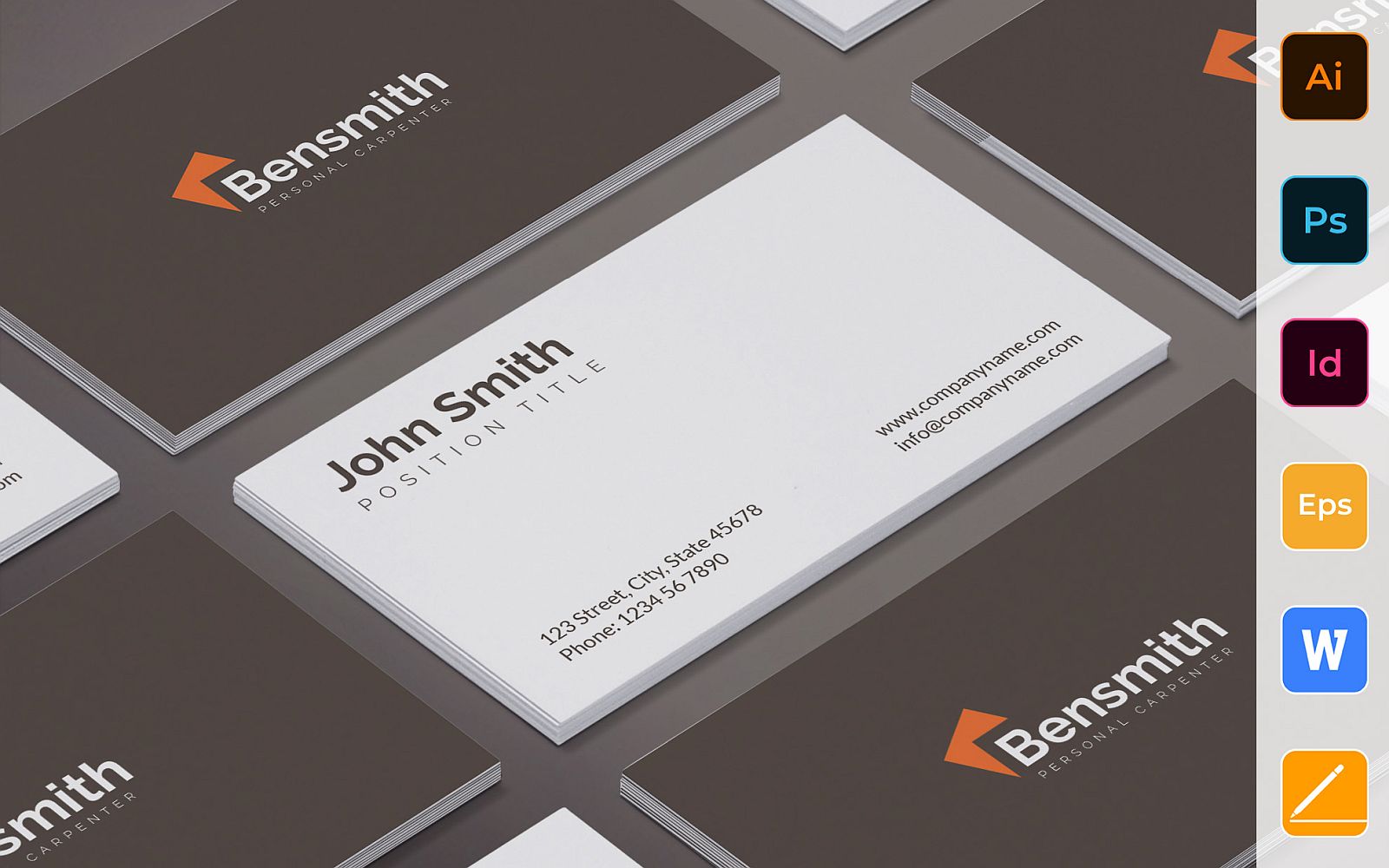 Template #175505 Cards Business Webdesign Template - Logo template Preview