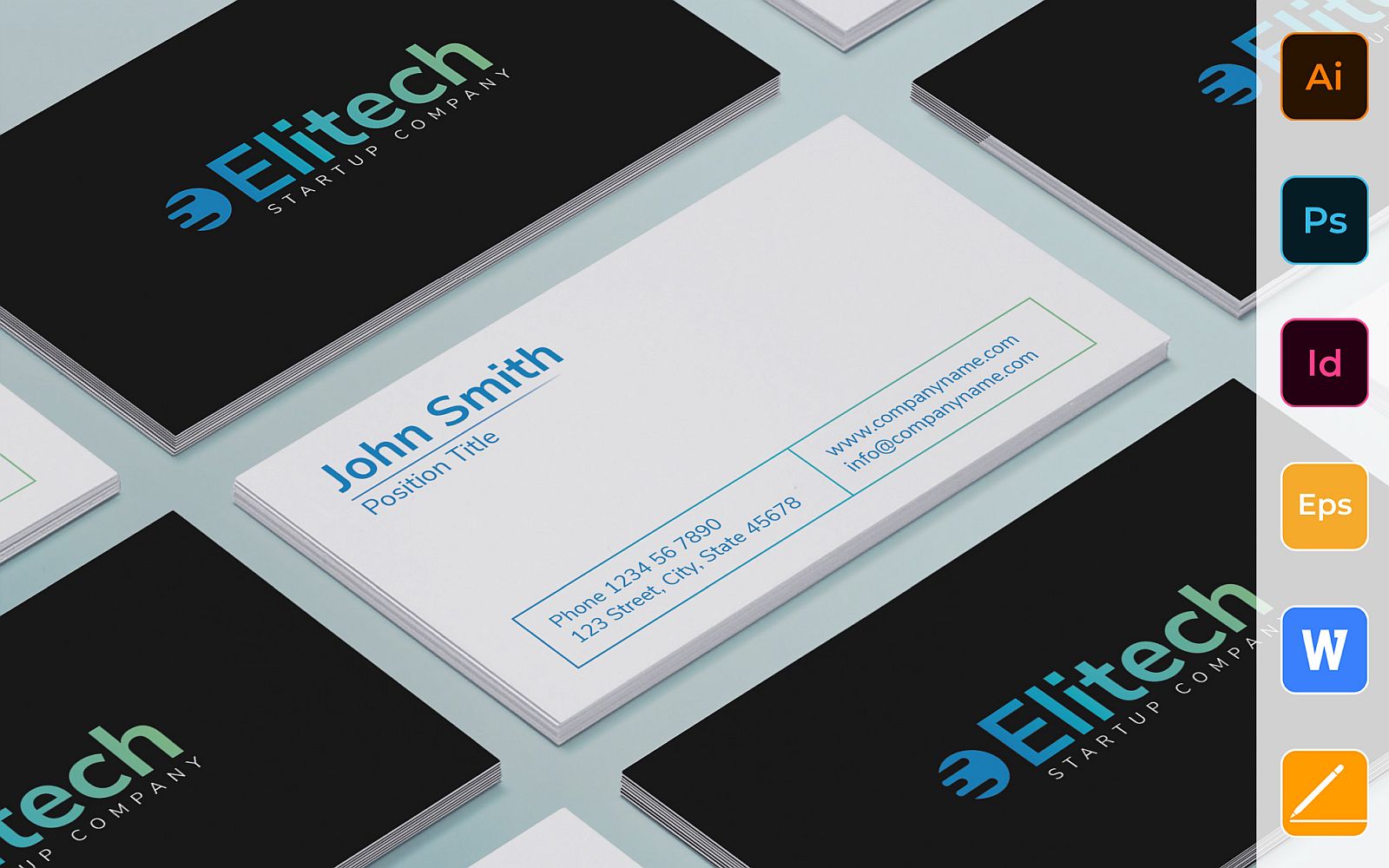 Template #175508 Cards Business Webdesign Template - Logo template Preview