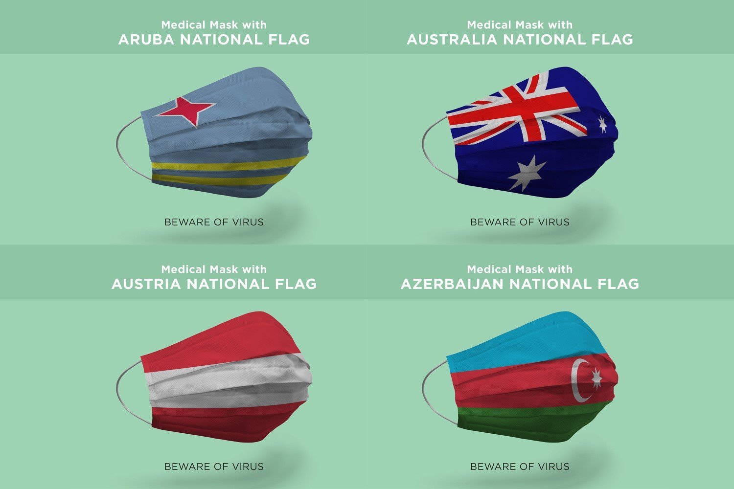 Kit Graphique #175556 Flag National Divers Modles Web - Logo template Preview