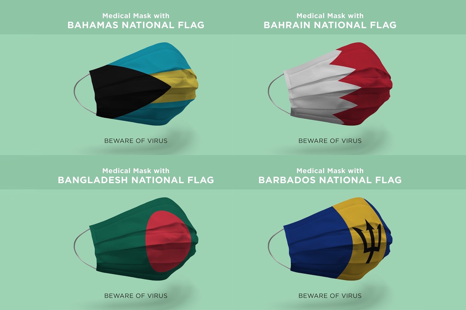 Kit Graphique #175559 Flag National Divers Modles Web - Logo template Preview