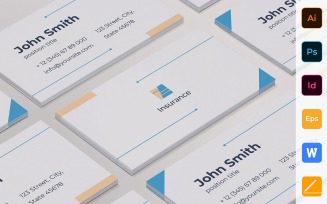 Professional Insurance Agency Business Card Template