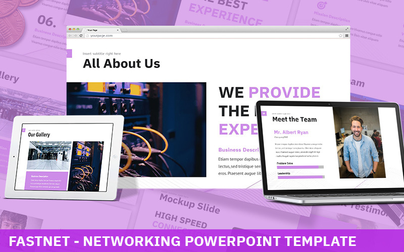 Fastnet - Networking Powerpoint Template PowerPoint Template
