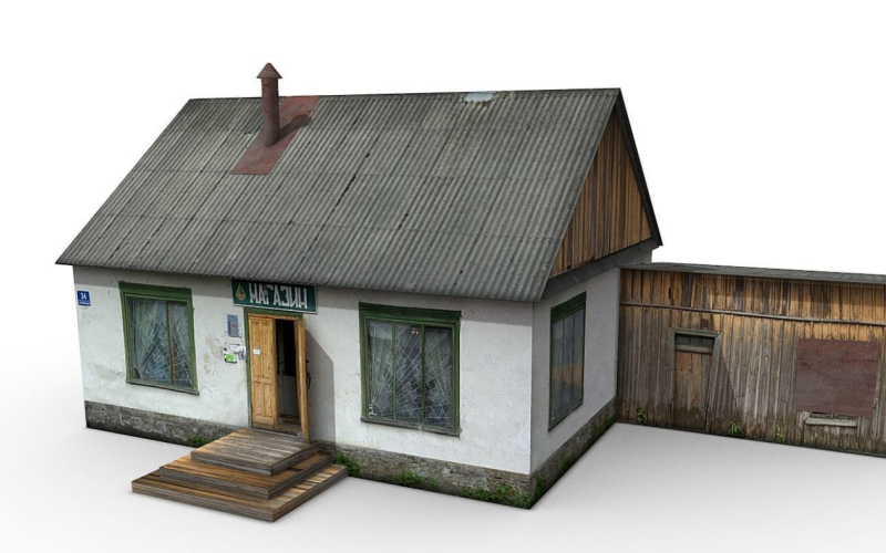 Village shop 3D model Model