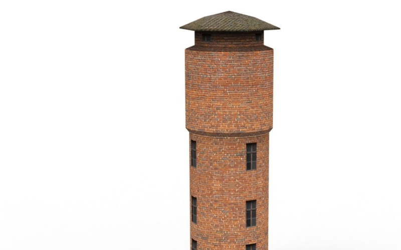 Water tower 3D model Model