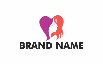 Women's And Love Logo Template