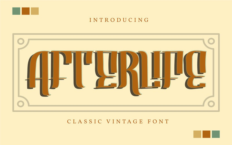Afterlife | Classic Vintage Font