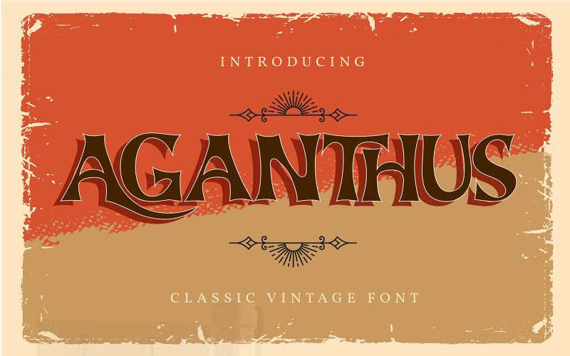 Aganthus | Classic Vintage Font