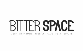 Bitter Space Font