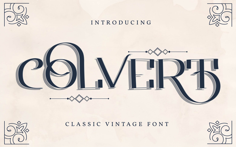 Colvert | Classic Vintage Font