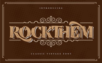 Rockthem | Classic Vintage Font