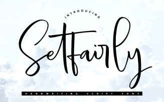 Setfairly | Handwriting Script Font