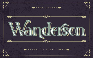 Wanderson | Classic Vintage Font