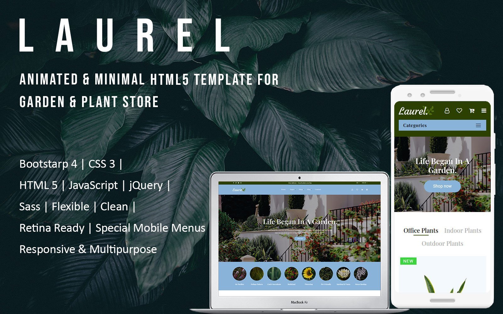 Template #175838 Garden Potted Webdesign Template - Logo template Preview
