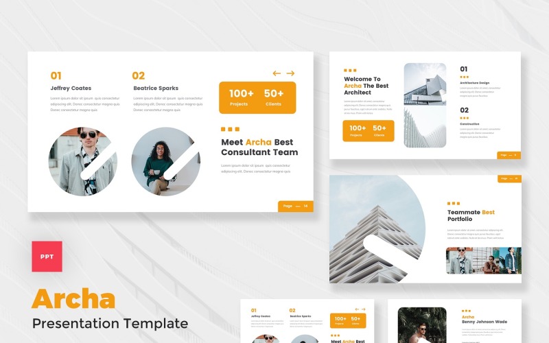 Archa - Architecture Agency PowerPoint Template