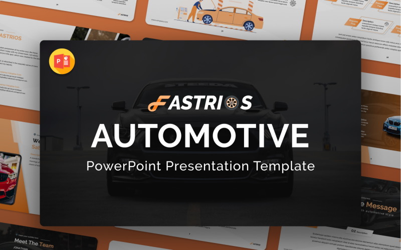 Fastrios – Automotive PowerPoint Presentation Template PowerPoint Template