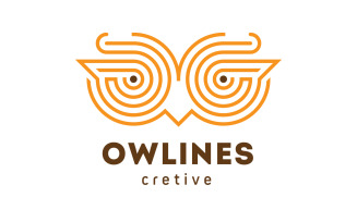 Owl Logo Template - Simple Line Logo