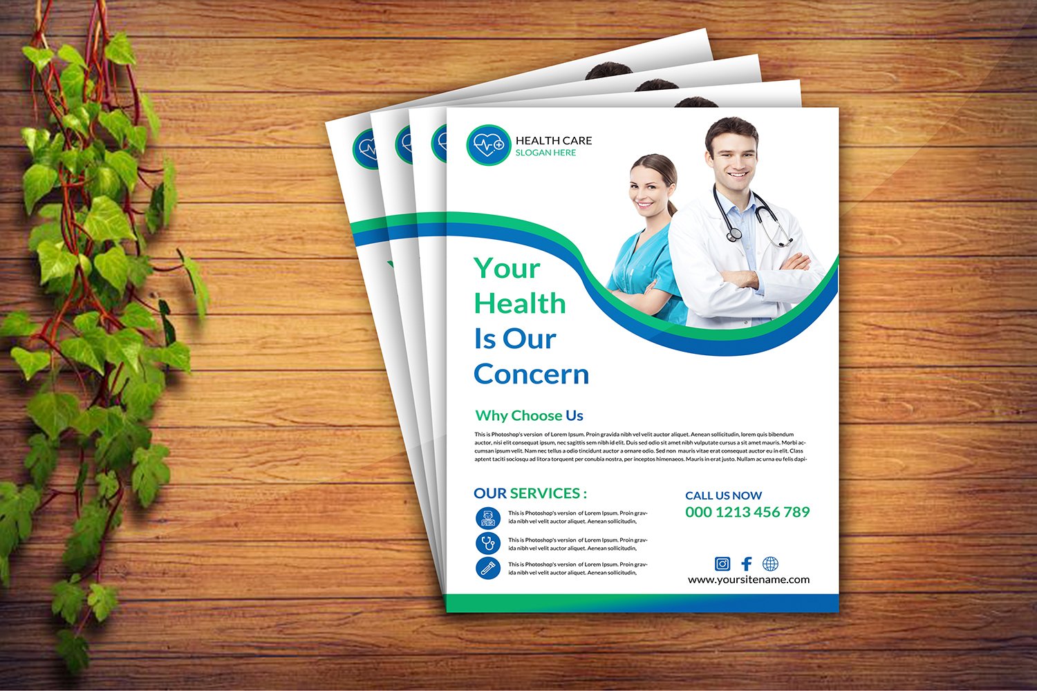 Template #176023 A4 Medical Webdesign Template - Logo template Preview