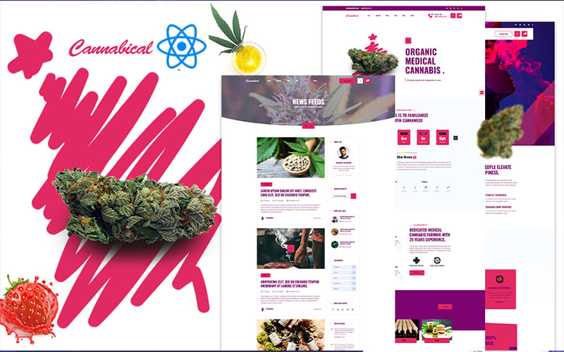 Kit Graphique #176097 Loisirs Cannabis Divers Modles Web - Logo template Preview