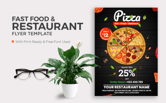fast food and Pizza Flyer Template