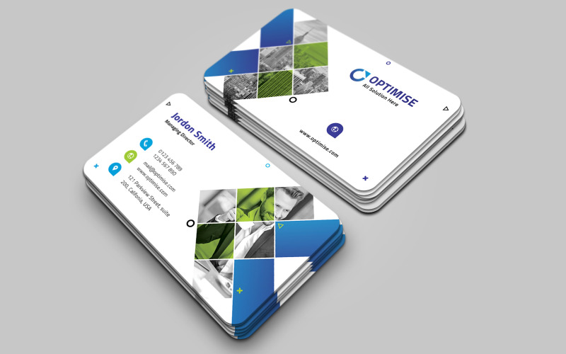 Optimise Agency Corporate Business Card Corporate Identity