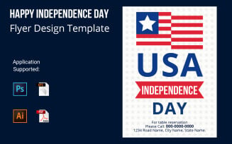 United States of America Independence Day Poster Template