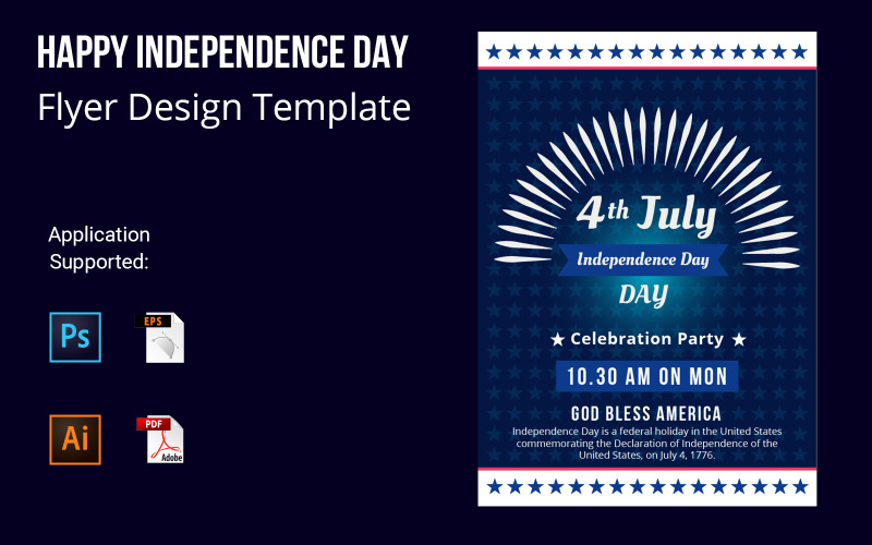 USA Independence Day Flyer Design Corporate Identity