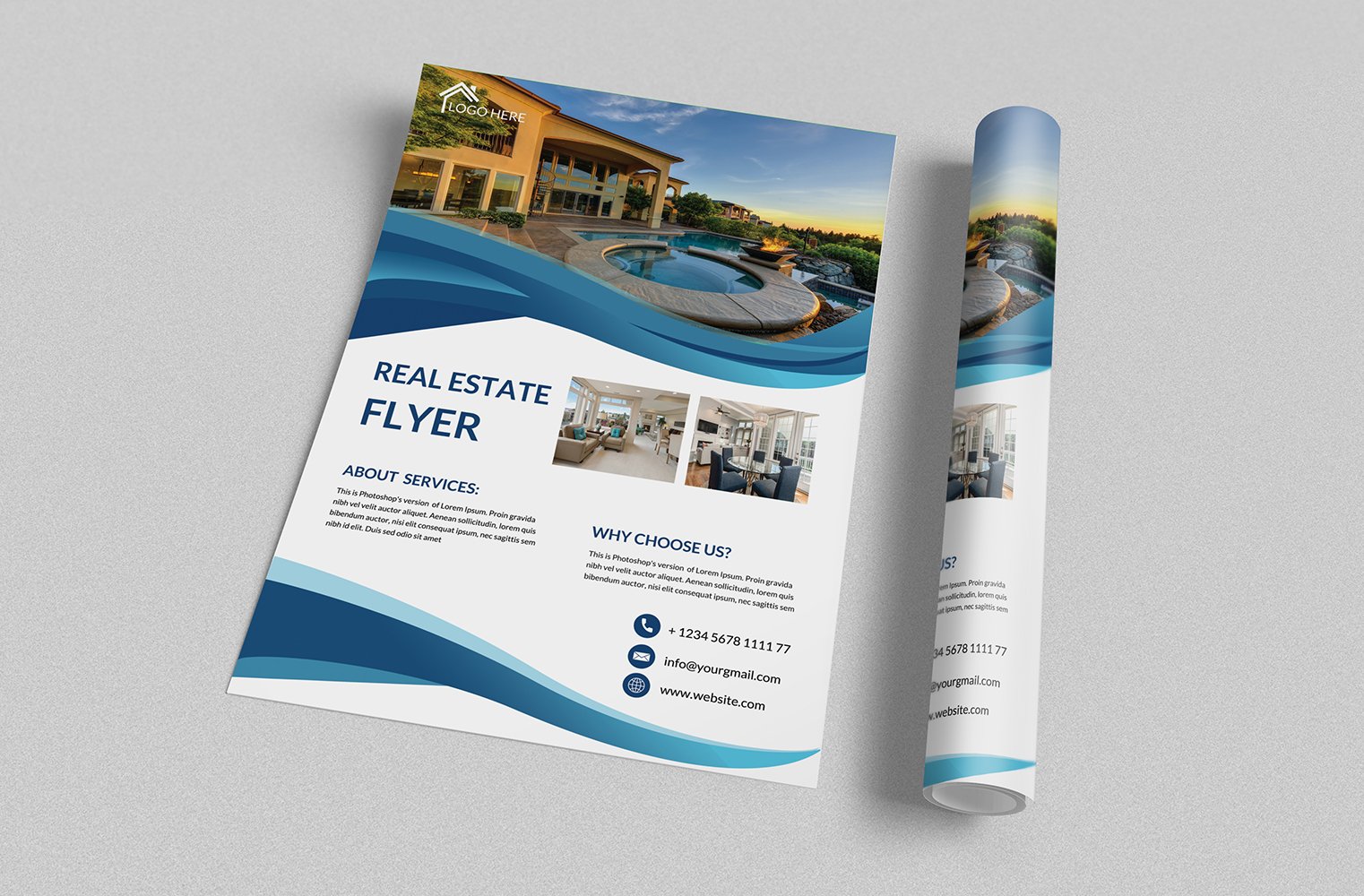 Template #176153 A4 Flyer Webdesign Template - Logo template Preview