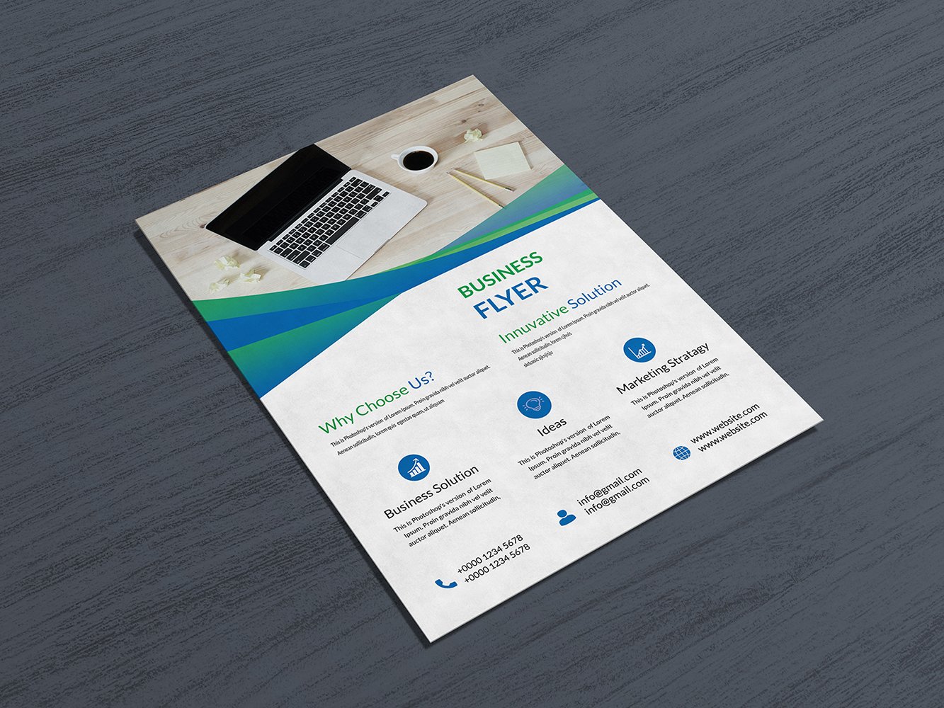 Template #176154 A4 Flyer Webdesign Template - Logo template Preview