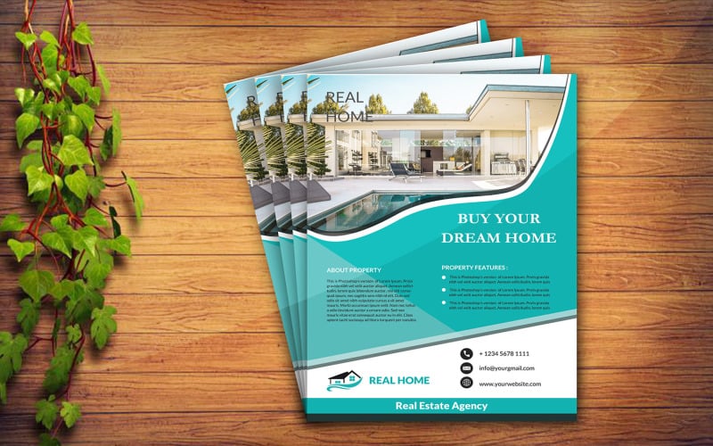 Real Estate Flyer Corporate identity template Corporate Identity