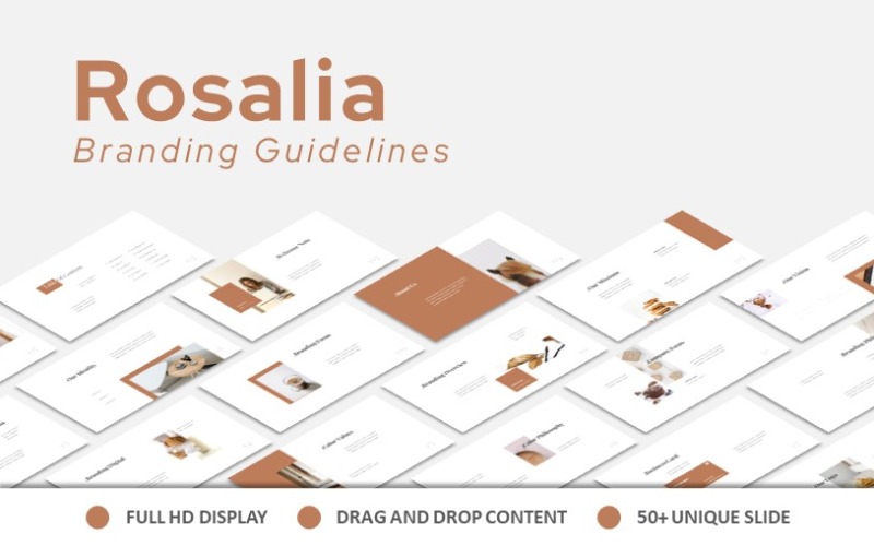 Rosalia Branding Guidelines Powerpoint PowerPoint Template
