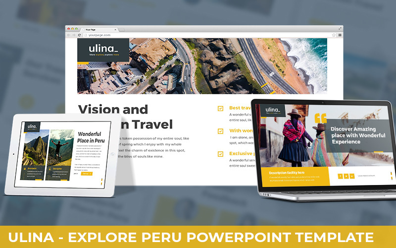 Ulina - Explore Peru Powerpoint Template PowerPoint Template