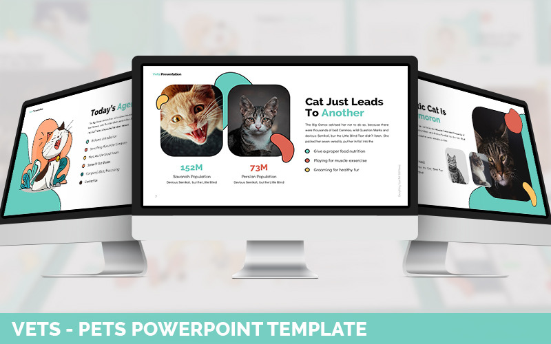 Vets - Pets Powerpoint Template PowerPoint Template