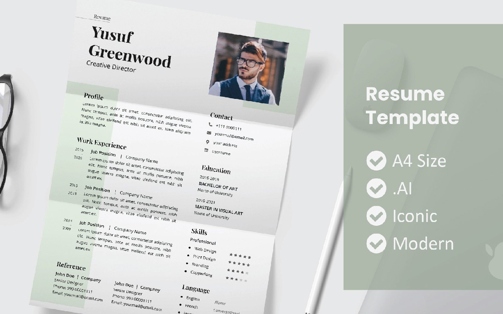 Kit Graphique #176214 Resume Template Divers Modles Web - Logo template Preview