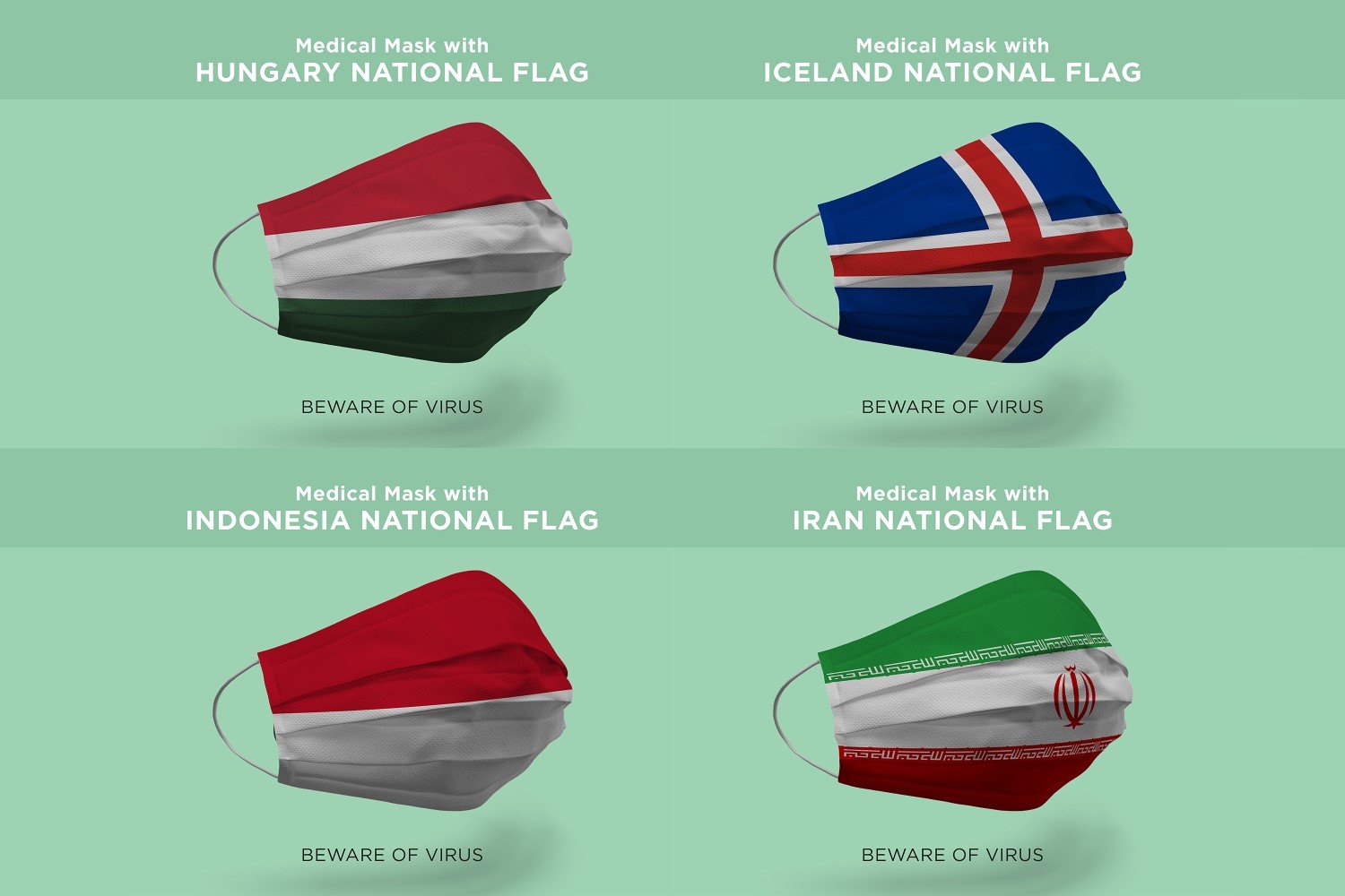 Kit Graphique #176269 Flag National Divers Modles Web - Logo template Preview