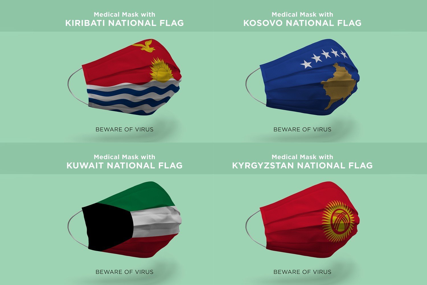 Kit Graphique #176272 Flag National Divers Modles Web - Logo template Preview