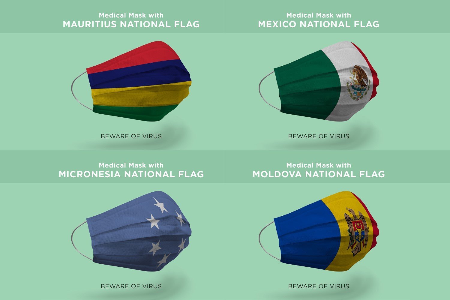 Kit Graphique #176277 Flag National Divers Modles Web - Logo template Preview