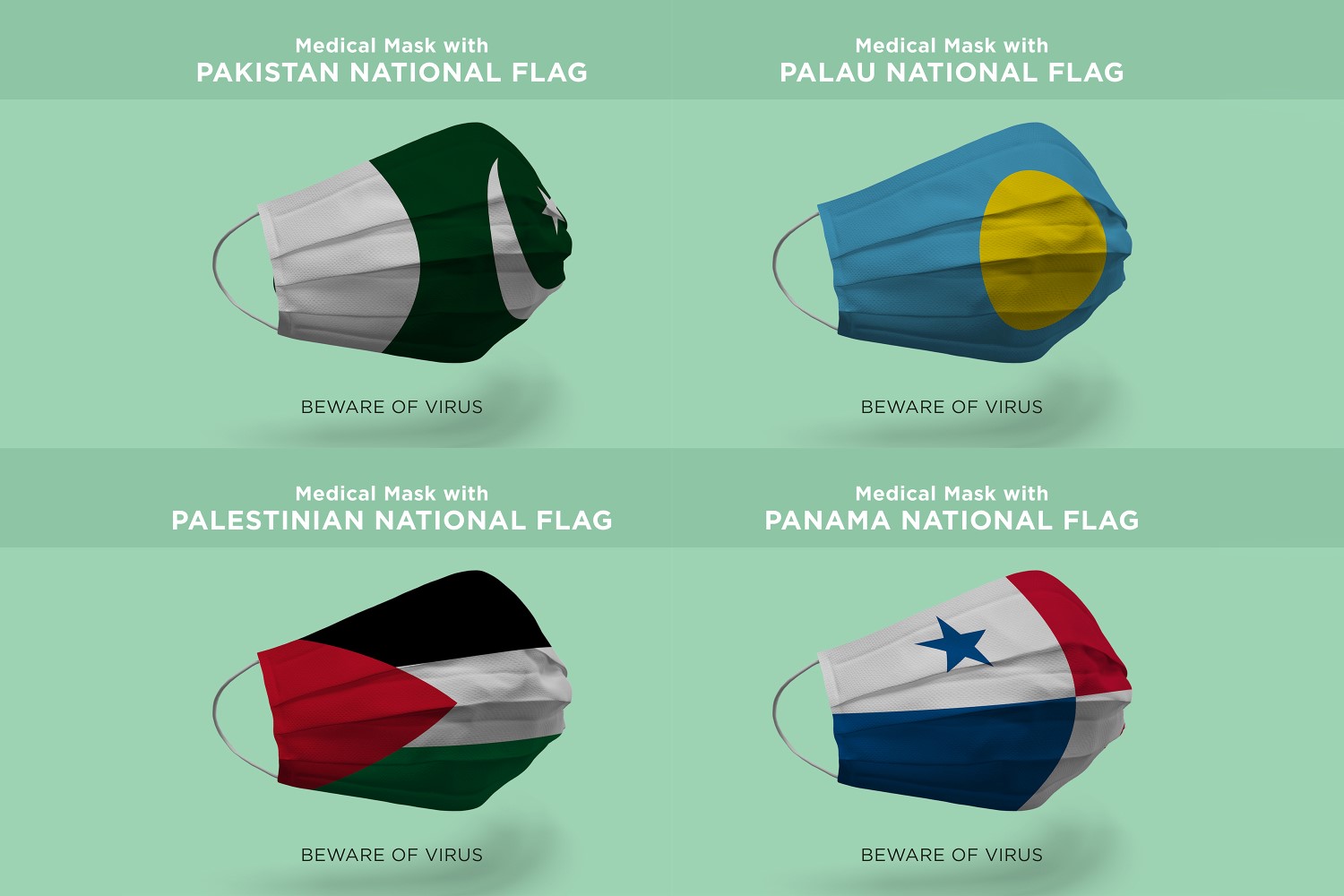 Kit Graphique #176282 Flag National Divers Modles Web - Logo template Preview