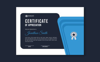 Corporate Award Certificate Temeplate