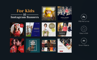 For Kids - 10 Instagram Banners Social Media