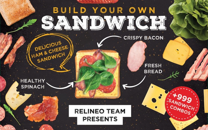 Sandwich Builder / Creator Product Mockup