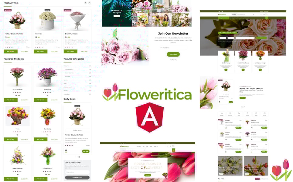 Kit Graphique #176315 Floral Design Web Design - Logo template Preview