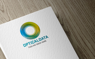Optical Data Letter O Logo template
